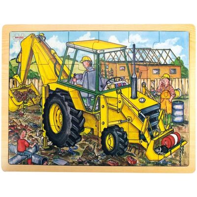Bigjigs Wooden Puzzle Excavator - 24 Pieces Bigjigs Wooden Puzzle Excavator - 24 Pieces
