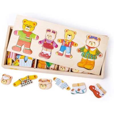 Puzzle Rodzina Niedźwiedzi Bigjigs - 72 Elementy - Zabawkа Edukacyjna Puzzle Rodzina Niedźwiedzi Bigjigs - 72 Elementy - Zabawkа Edukacyjna
