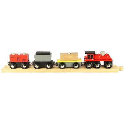 Bigjigs Treno Merci in Legno - Set Treno Giocattolo Bigjigs Treno Merci in Legno - Set Treno Giocattolo