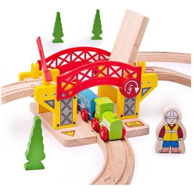 Bigjigs Rail Podnoszony Most Zabawka - Most Kolejowy Zabawka Bigjigs Rail Podnoszony Most Zabawka - Most Kolejowy Zabawka