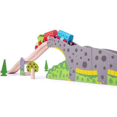 Bigjigs Rail 'Bronto Riser' Zugzubehör - Dinosaurier Spielzeug - Holzbahn - Bigjigs Zug Bigjigs Rail 'Bronto Riser' Zugzubehör - Dinosaurier Spielzeug - Holzbahn - Bigjigs Zug