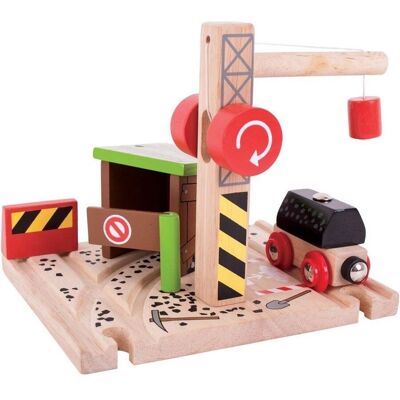 Bigjigs Kohleminen Spielset - Holzbahn für Kinder Bigjigs Kohleminen Spielset - Holzbahn für Kinder
