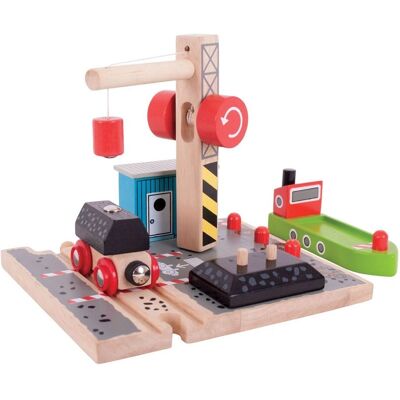 Bigjigs Rail Kohlekanal Docks - Holzspielbahn Bigjigs Rail Kohlekanal Docks - Holzspielbahn