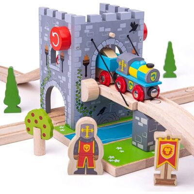 Bigjigs Rail Wooden Drawbridge - Toy Accessory Bigjigs Rail Wooden Drawbridge - Toy Accessory