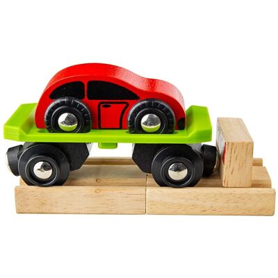 Bigjigs Holzbahnwagen - Eisenbahnwagen Bigjigs Holzbahnwagen - Eisenbahnwagen