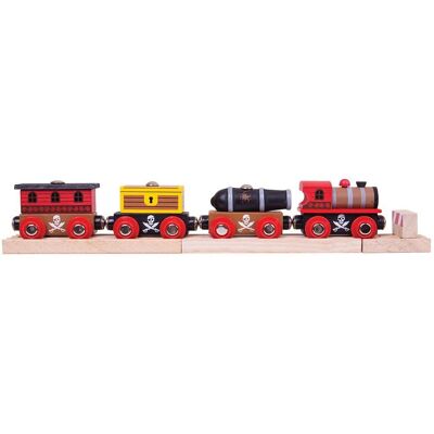 Bigjigs Rail Holz-Piratenschiffzug - Kompatibel mit Marken Bigjigs Rail Holz-Piratenschiffzug - Kompatibel mit Marken