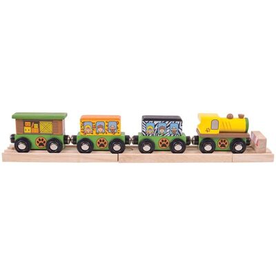 Bigjigs Rail Safari Spielzeugzug - Rail BJT481 Bigjigs Rail Safari Spielzeugzug - Rail BJT481