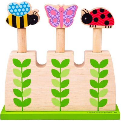 Bigjigs Toys Wooden Garden Pop Up Game - Garden Toy - Green, Multi-color - 12+ months Bigjigs Toys Wooden Garden Pop Up Game - Garden Toy - Green, Multi-color - 12+ months
