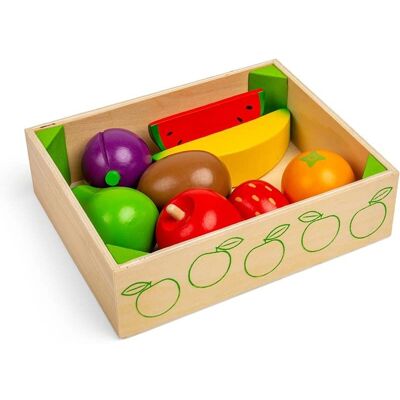 Zestaw owoców z drewna BigJigs - Zabawka edukacyjna Zestaw owoców z drewna BigJigs - Zabawka edukacyjna