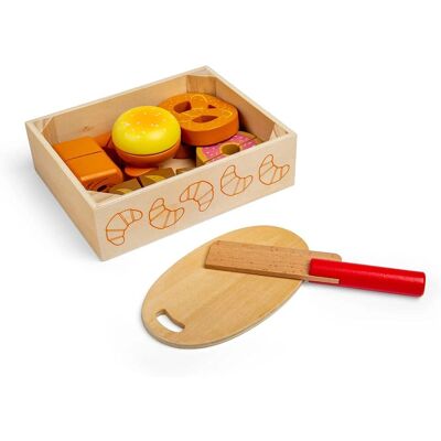 Bigjigs Holzbrot-Set - 17 Stück - Holzspielzeug Bigjigs Holzbrot-Set - 17 Stück - Holzspielzeug