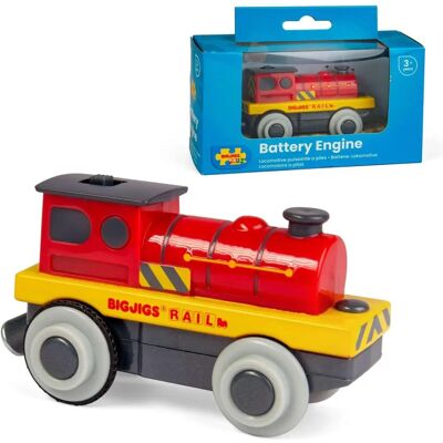 Bigjigs Rail Rote Lokomotive - Akku Holz Zug Bigjigs Rail Rote Lokomotive - Akku Holz Zug