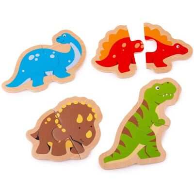 BIGJIGS Spielzeug Dinosaurier Puzzle - Holzpäset für Kinder BIGJIGS Spielzeug Dinosaurier Puzzle - Holzpäset für Kinder