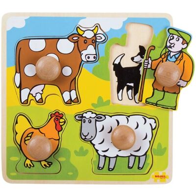 Bigjigs Holz meine ersten Peg Puzzle - Bauernhof Bigjigs Holz meine ersten Peg Puzzle - Bauernhof