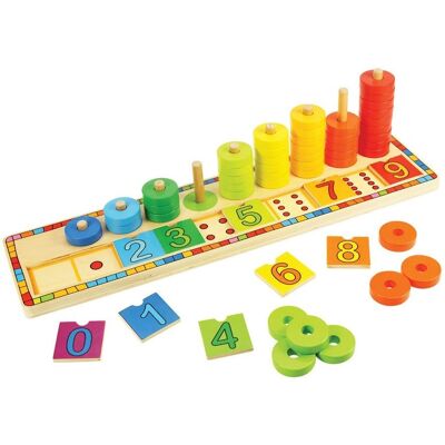 Bigjigs Toys Lernspiel - Zählen, Holzpuzzle Bigjigs Toys Lernspiel - Zählen, Holzpuzzle