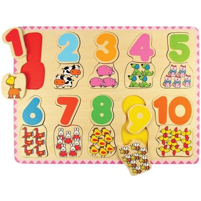 Bigjigs Spielzeug Zahlen- und Farbzuordnungs-Puzzle - Puzzle Bigjigs Spielzeug Zahlen- und Farbzuordnungs-Puzzle - Puzzle