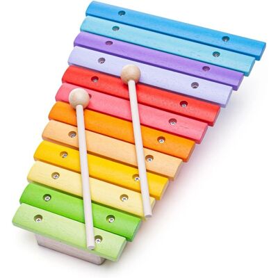 Bigjigs Holzregenbogen-Ksylofon - Spielzeug Bigjigs Holzregenbogen-Ksylofon - Spielzeug