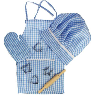 Bigjigs Toys Chef Set - Blue, 8 pcs - Cooking Set Bigjigs Toys Chef Set - Blue, 8 pcs - Cooking Set
