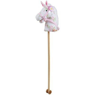 Bigjigs Toys Floral Hobby Horse mit Griffen und Rädern - Klassisches Spielzeug Bigjigs Toys Floral Hobby Horse mit Griffen und Rädern - Klassisches Spielzeug