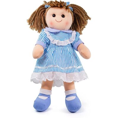 Bigjigs Toys Amelia Puppe - Blau, 38cm, Unisex Bigjigs Toys Amelia Puppe - Blau, 38cm, Unisex