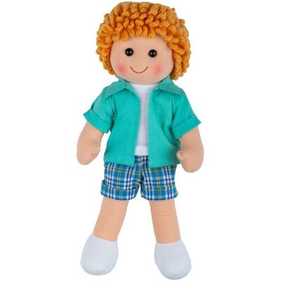 Lalka Jacob od Bigjigs Toys - Unisex, Od Narodzin, Przyjazna Podróży Lalka Jacob od Bigjigs Toys - Unisex, Od Narodzin, Przyjazna Podróży