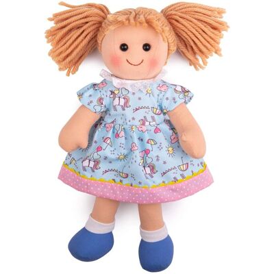 Bigjigs Olivia Plüschpuppe - 34cm Weiche Spielzeug Bigjigs Olivia Plüschpuppe - 34cm Weiche Spielzeug