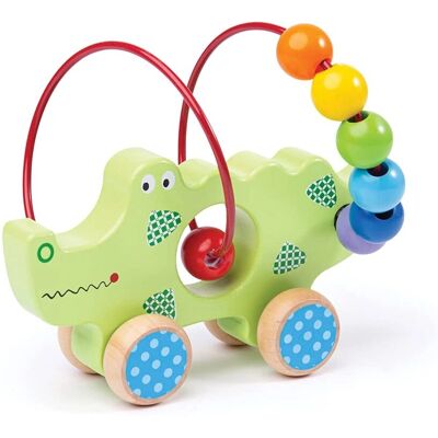 Bigjigs Holzspielzeug zum Schieben - Bunte Perlenrahmen für 1+ Jahre Bigjigs Holzspielzeug zum Schieben - Bunte Perlenrahmen für 1+ Jahre