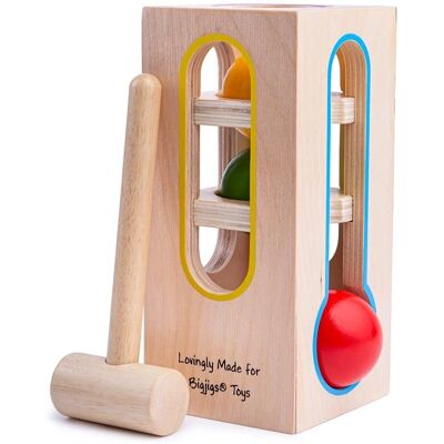 Bigjigs Toys Holzspielzeug Ballfall - Feinmotorik Lernspiel Bigjigs Toys Holzspielzeug Ballfall - Feinmotorik Lernspiel