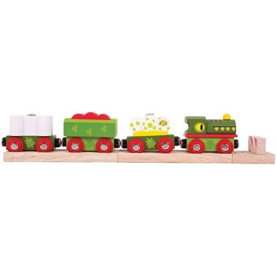 Bigjigs Holzschienens Dino Zug - Spielzug Bigjigs Holzschienens Dino Zug - Spielzug