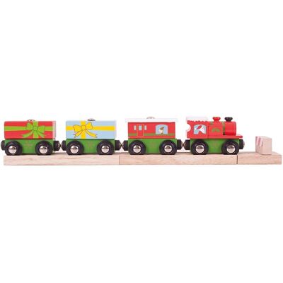 Houten Kersttreinset - Speelgoedtype Houten Kersttreinset - Speelgoedtype