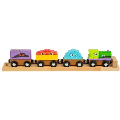 Bigjigs Monster Trein - Speelset voor kinderen Bigjigs Monster Trein - Speelset voor kinderen