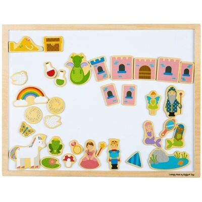BIGJIGS TOYS Magnettafel mit Holzrahmen für Lernen & Kreativität BIGJIGS TOYS Magnettafel mit Holzrahmen für Lernen & Kreativität