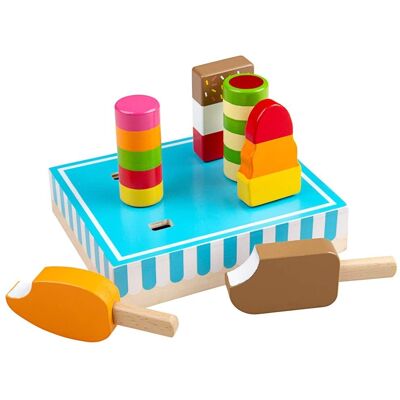 Bigjigs Hölzernes Eis Spiel Essen, Spiel-Lebensmittel - Holz Eis Bigjigs Hölzernes Eis Spiel Essen, Spiel-Lebensmittel - Holz Eis