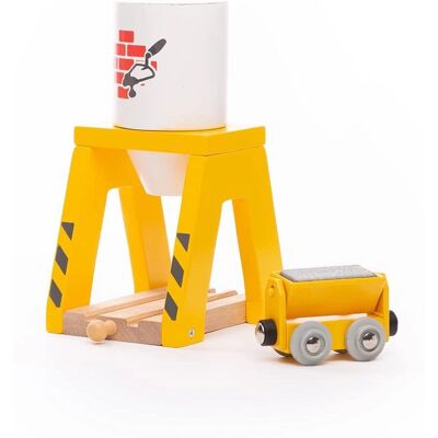 Bigjigs Holz Zug Set Zement Silo - Zugzubehör für 3+ Jahre Bigjigs Holz Zug Set Zement Silo - Zugzubehör für 3+ Jahre