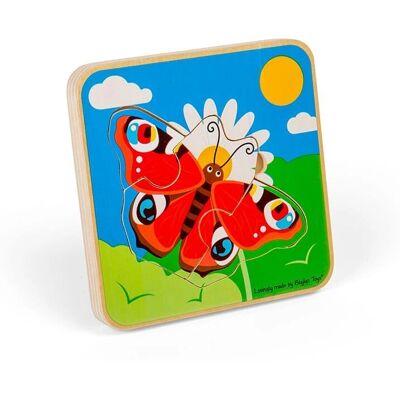 Bigjigs Toys - Butterfly Lifecycle Puzzle - Layer - Puzzle Bigjigs Toys - Butterfly Lifecycle Puzzle - Layer - Puzzle