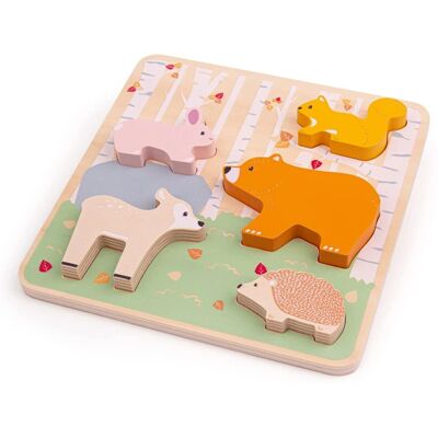 Dřevěné puzzle Woodland od Bigjigs Toys - Unisex Dřevěné puzzle Woodland od Bigjigs Toys - Unisex