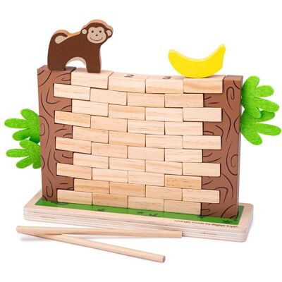 Bigjigs Toys Jungle Crash Game - Beige - Holzbalancierspiel für Kinder Bigjigs Toys Jungle Crash Game - Beige - Holzbalancierspiel für Kinder