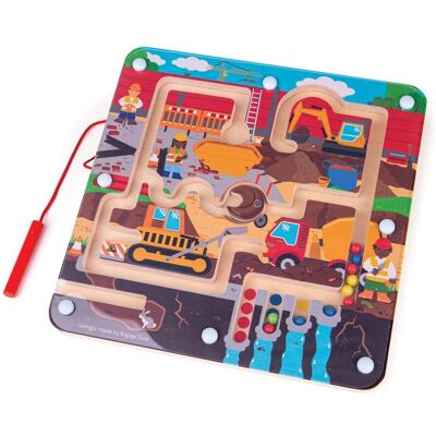 Bigjigs Magnetisches Bau Labyrinth Puzzle - Holzspielzeug für Kinder Bigjigs Magnetisches Bau Labyrinth Puzzle - Holzspielzeug für Kinder
