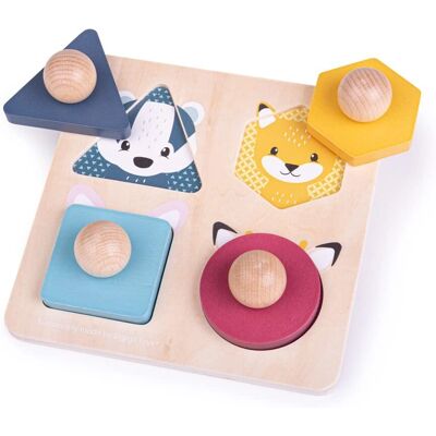 Bigjigs Toys Waldtiere Formenpuzzle - Puzzle Bigjigs Toys Waldtiere Formenpuzzle - Puzzle