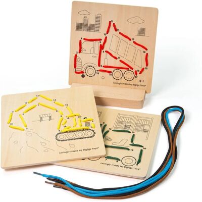 Bigjigs Holz-Zahlenpuzzle - Konstruktionsspielzeug Bigjigs Holz-Zahlenpuzzle - Konstruktionsspielzeug