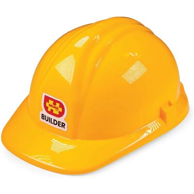 Bigjigs Toys Yellow Builder's Helmet - Construction Toy for Pretend Play Bigjigs Toys Yellow Builder's Helmet - Construction Toy for Pretend Play
