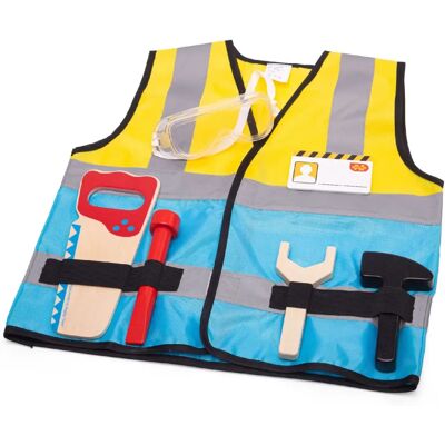 Bigjigs Toys Bouwvakker Verkleedsets - Blauw - Kinderspeelgoed Bigjigs Toys Bouwvakker Verkleedsets - Blauw - Kinderspeelgoed