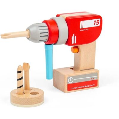 Bigjigs Toys - Wooden Toy Drill Set - rot - Unisex - Toy Bigjigs Toys - Wooden Toy Drill Set - rot - Unisex - Toy