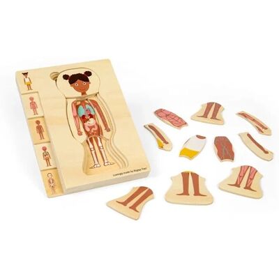 Bigjigs Holz-Anatomie-Puzzle - Mädchen, 26 Stk. - Puzzle Typ Bigjigs Holz-Anatomie-Puzzle - Mädchen, 26 Stk. - Puzzle Typ