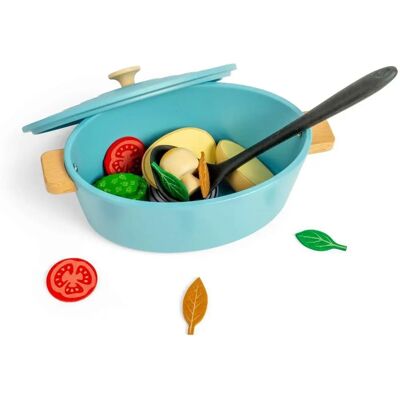 Bigjigs Holz-Kochset, 17 Teile, Mehrfarben - Spielset Bigjigs Holz-Kochset, 17 Teile, Mehrfarben - Spielset