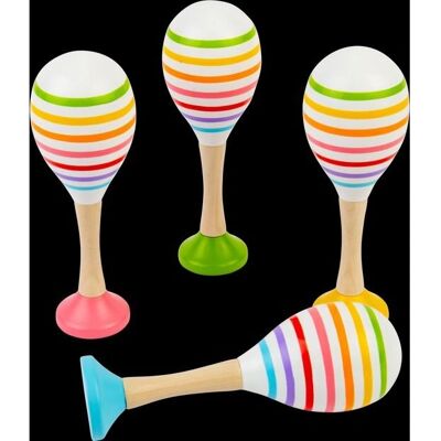 Bigjigs Holzmaraca Bunt - Musikinstrument Bigjigs Holzmaraca Bunt - Musikinstrument