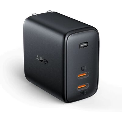 Caricatore AUKEY Omnia 65W GaN USB-C - Ricarica rapida per iPhone 12/13 Caricatore AUKEY Omnia 65W GaN USB-C - Ricarica rapida per iPhone 12/13