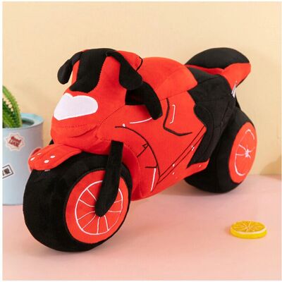 RYWOLT - Pp Cotton Filled Plush Motorcycle - Red - Customizable - Plush Toy RYWOLT - Pp Cotton Filled Plush Motorcycle - Red - Customizable - Plush Toy