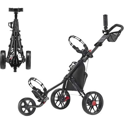 Caddytek CaddyLite 3-hjuletes golfkocsi - Fekete - Golfkocsi Caddytek CaddyLite 3-hjuletes golfkocsi - Fekete - Golfkocsi