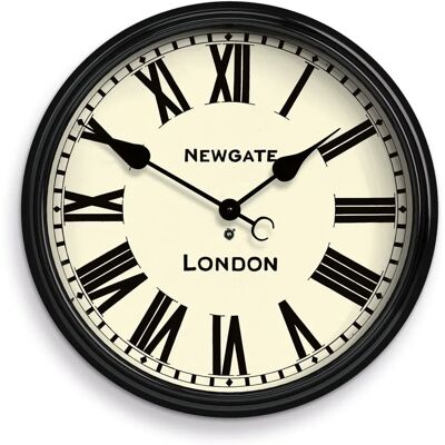 Newgate Battersby Wall Clock - Roman Numeral, 50cm, Black Newgate Battersby Wall Clock - Roman Numeral, 50cm, Black