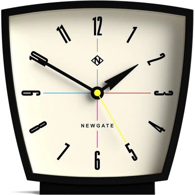 Newgate Odyssey Stille Vegen Klok - Retro Stijl, 20cm, Zwart Newgate Odyssey Stille Vegen Klok - Retro Stijl, 20cm, Zwart